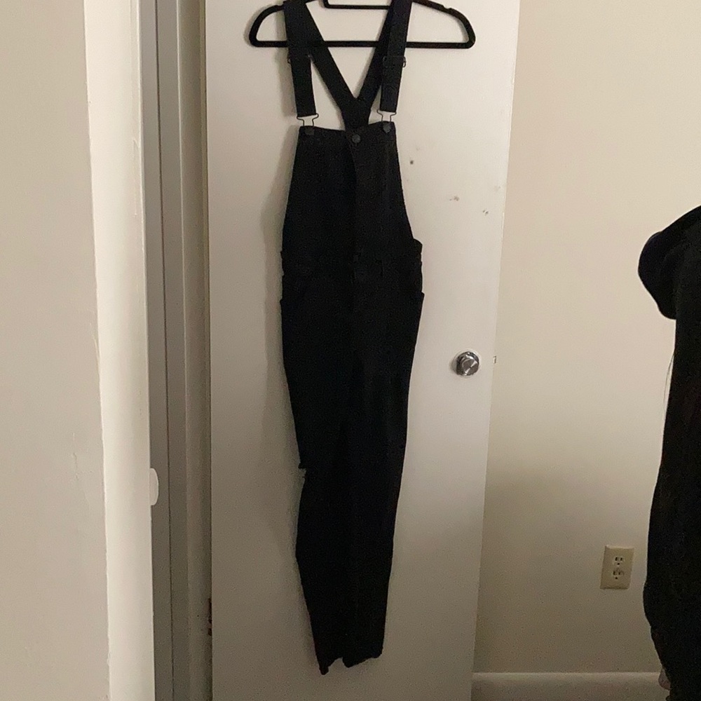 Black overalls